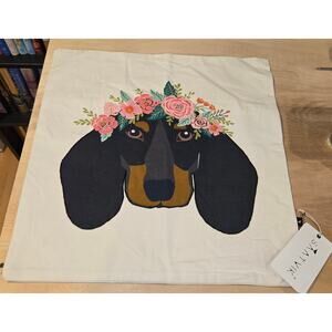 NWT Hound pillowcase 20x20 SAATVIK